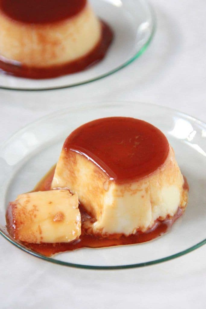 Flan casero de huevo